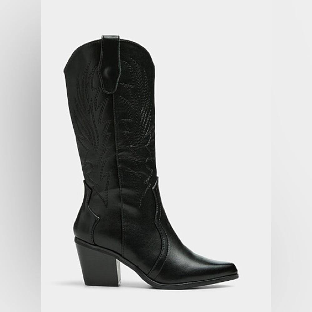 Brand new with tags  Black Heeled cowboy Boots